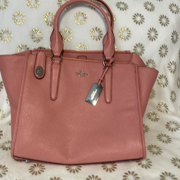 Coach Crosby carryall. Pink. No strap. As new - Picture 1 of 4